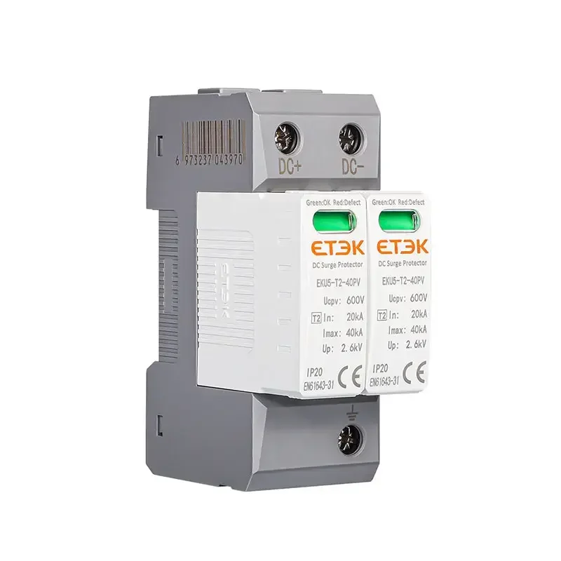 Parafoudre DC solaire 40kA | Protection Type 2 contre les surtensions 1500VDC pour systèmes PV