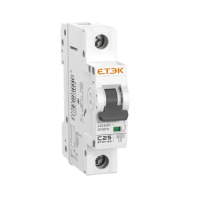ETM1-63 6kA Disjoncteur miniature (MCB) I Certificat VDE BV CB CE