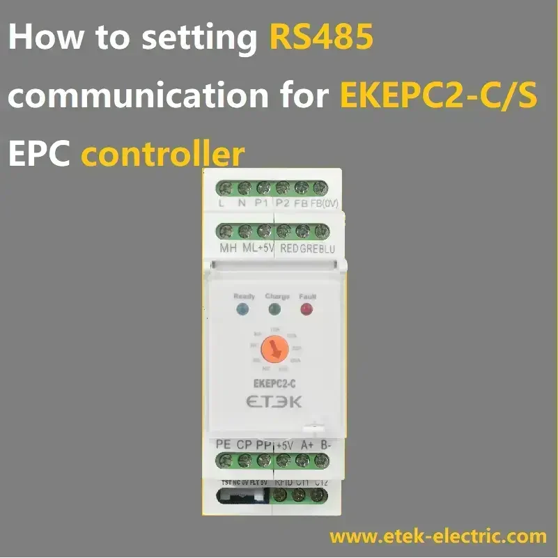 Configuration de la communication RS485 pour le contrôleur EPC EKEPC2-C/S