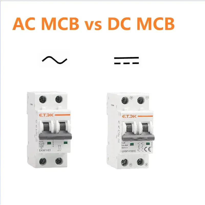 Différence entre le MCB AC et le MCB DC