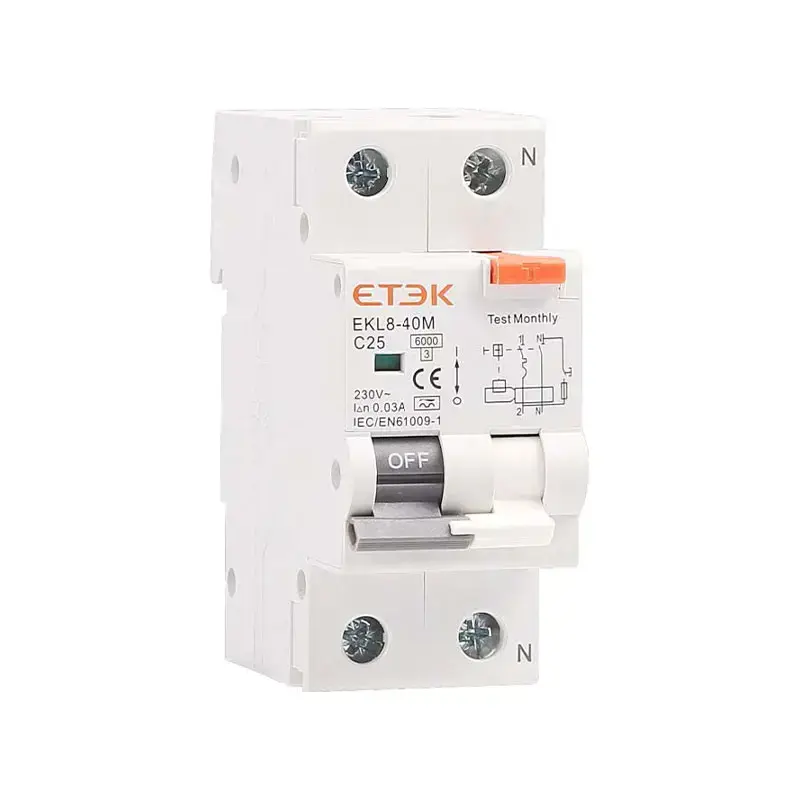 EKL8-40M RCBO | 6kA Type M Protection électromagnétique