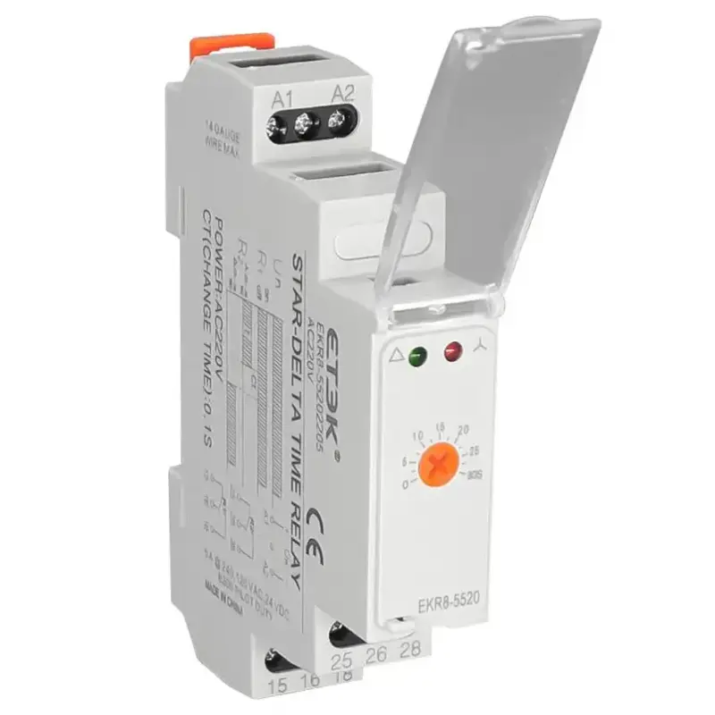 Relais temporisé étoile-triangle EKR8-5 | Démarrage progressif moteur